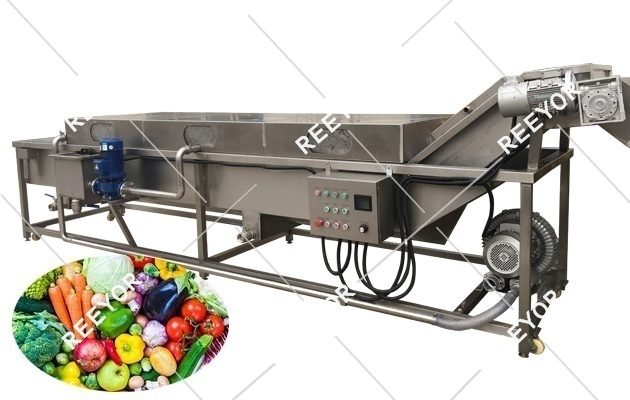Industrial Bubble Type Fruit Vegetable Washing Machine