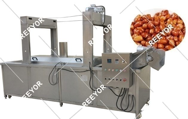 Snack Food Frying Machine Automatic Continuous Conveyor Belt