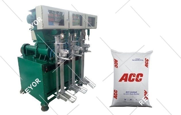 Cement Packing Machine with 3 Mouth